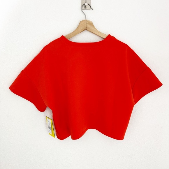 NWT Eleven By Venus Williams Cherry Tomato Cropped Tee, Size XXL - Picture 7 of 9